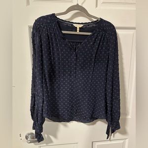 Rebecca Taylor Tie-Cuff Blouse